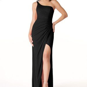 Azazie Cassia Dress- Black *Long